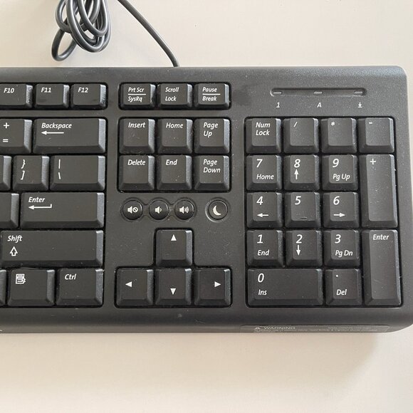 Compaq SK-2085 Wired USB Mechanical Clicky Keyboard Black Retro - Picture 5 of 16